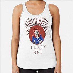 Lindsay Lohan Furry NFT Racerback Tank Top