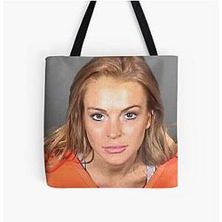 Lindsay Lohan 2010 Mugshot Tote Bag