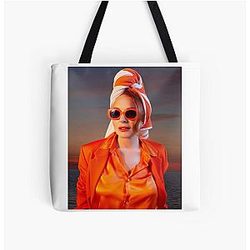 Lindsay Lohan in Interview Magazine All Over Print Tote Bag