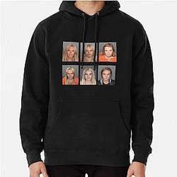 Lindsay Lohan Mugshots Pullover Hoodie