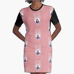Fursona Lindsay Lohan ENTWICKLUNG Lindsay Lohan Furry Graphic T-Shirt Kleid