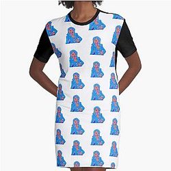 Lindsay Lohan Furry NFT fursona the Lindsay Lohan Furry Graphic T-Shirt Dress