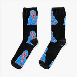 Lindsay Lohan Furry Socks