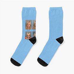 Lindsay Lohan Mugshots T-Shirt Socks