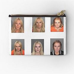 Lindsay Lohan Mugshot Pack Zipper Pouch