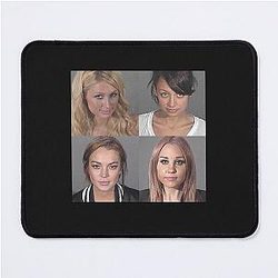 Party with Lindsay Lohan Mouse Pad