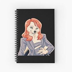 Fursona Lindsay Lohan Furry NFT Spiral Notebook