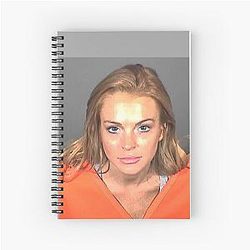 Lindsay Lohan Mugshot 2010 Notebook