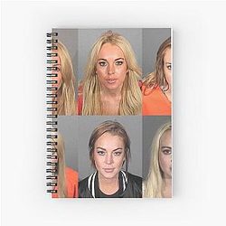 Lindsay Lohan Mugshot Notebook