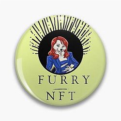 Fursona Lindsay Lohan Furry NFT Lindsay Lohan Furry Pin