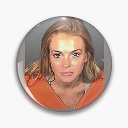 Lindsay Lohan Mugshot 2010 Pin
