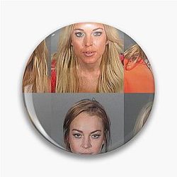 Lindsay Lohan Mugshot Pin