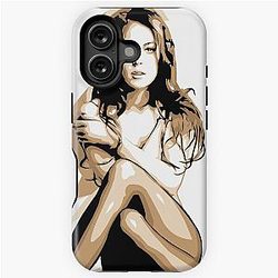 Lindsay Lohan Vector Art iPhone Case