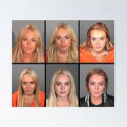 Lindsay Lohan Mugshots Poster
