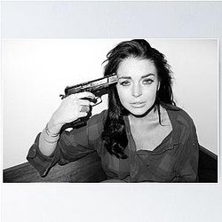 Lindsay Lohan - Gun to the Head Poster