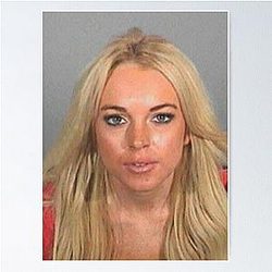 Lindsay Lohan Mugshot Poster 2007