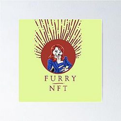 Fursona Lindsay Lohan Furry NFT Poster