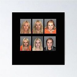 Lindsay Lohan Mugshot Poster