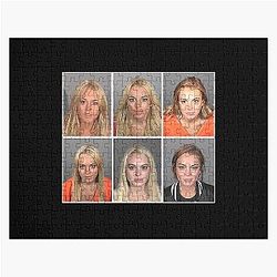 Lindsay Lohan Mugshots Jigsaw Puzzle