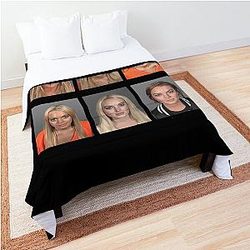 Lindsay Lohan Mugshots Comforter