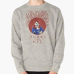 Fursona Lily Lohan Furry NFT Pullover Sweatshirt