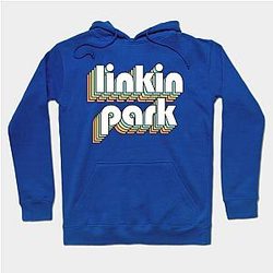 Linkin Park - Retro Rainbow Typography Faded Style Hoodie TP0509