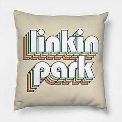 Linkin Park - Retro Rainbow Typography Faded Style Pillow TP0509