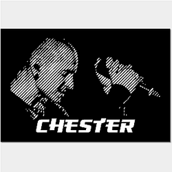 Chester White Halftone style Poster TP0509