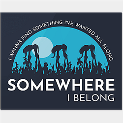 Somewhere I belong LP Poster TP0509
