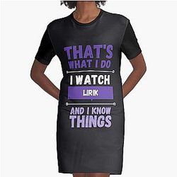 Lirik and Graphic T-Shirt Dress