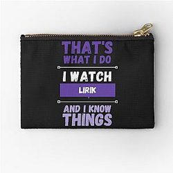 Lirik, I Know Things Funny Streamer Zipper Pouch