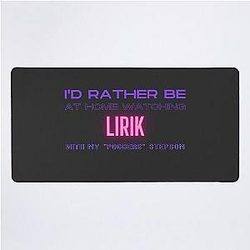 Lirik's stepson twitch YouTube content creator Desk Mat