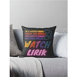 Lirik Twitch Streamer Throw Pillow