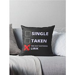 Lirik Funny Throw Pillow Taken