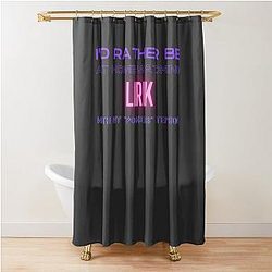Lirik Poggers Twitch YouTube Content Creator Shower Curtain
