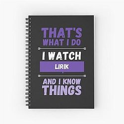 Lirik and I know things funny streamer Notebook