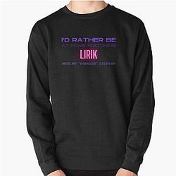 Lirik poggers step son twitch youtube content creator Pullover Sweatshirt