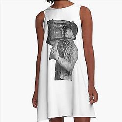 Retro LL Cool J Photo A-Line Dress