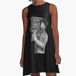 Retro LL Cool J Radio Photo Generic A Line Dress
