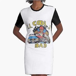 LL Cool J - New Vintage Band Graphic T Shirt Dress