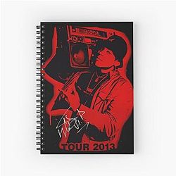 LL Cool J draws spiral notebook