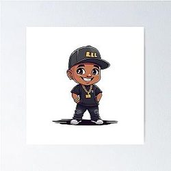 LL Cool J Cartoon Poster