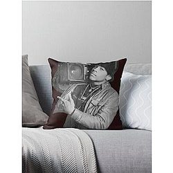 Retro Ll Cool J Radio Throw Pillow