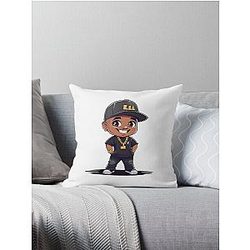 LL Cool J cartoon Throw Pillow