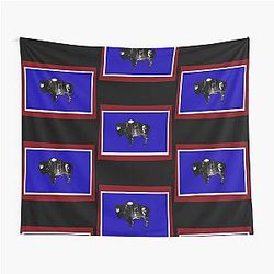 Longmire Wyoming Flag with State Seal Tapestry