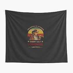 Craig Johnson Absaroka Wyoming Sheriff Walt Longmire I am 911 Vintage Tapestry