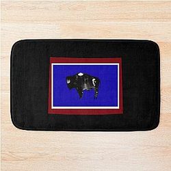 Longmire Wyoming Flag Bath Mat