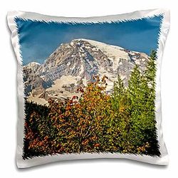3D Rose Mount Rainier from Longmire Mount Rainier NP Washington State USA 16x16 inch Pillow Case