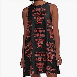 Longmire Red Pony A-Line Dress