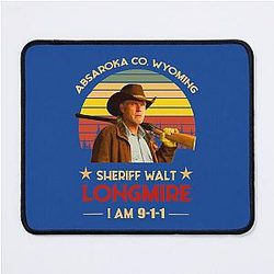 Absaroka County Wyoming Sheriff Walt Longmire I Am 911, Hoodie, Sweatshirt, Tank for Men Women, Love Hoodie Mouse Pad